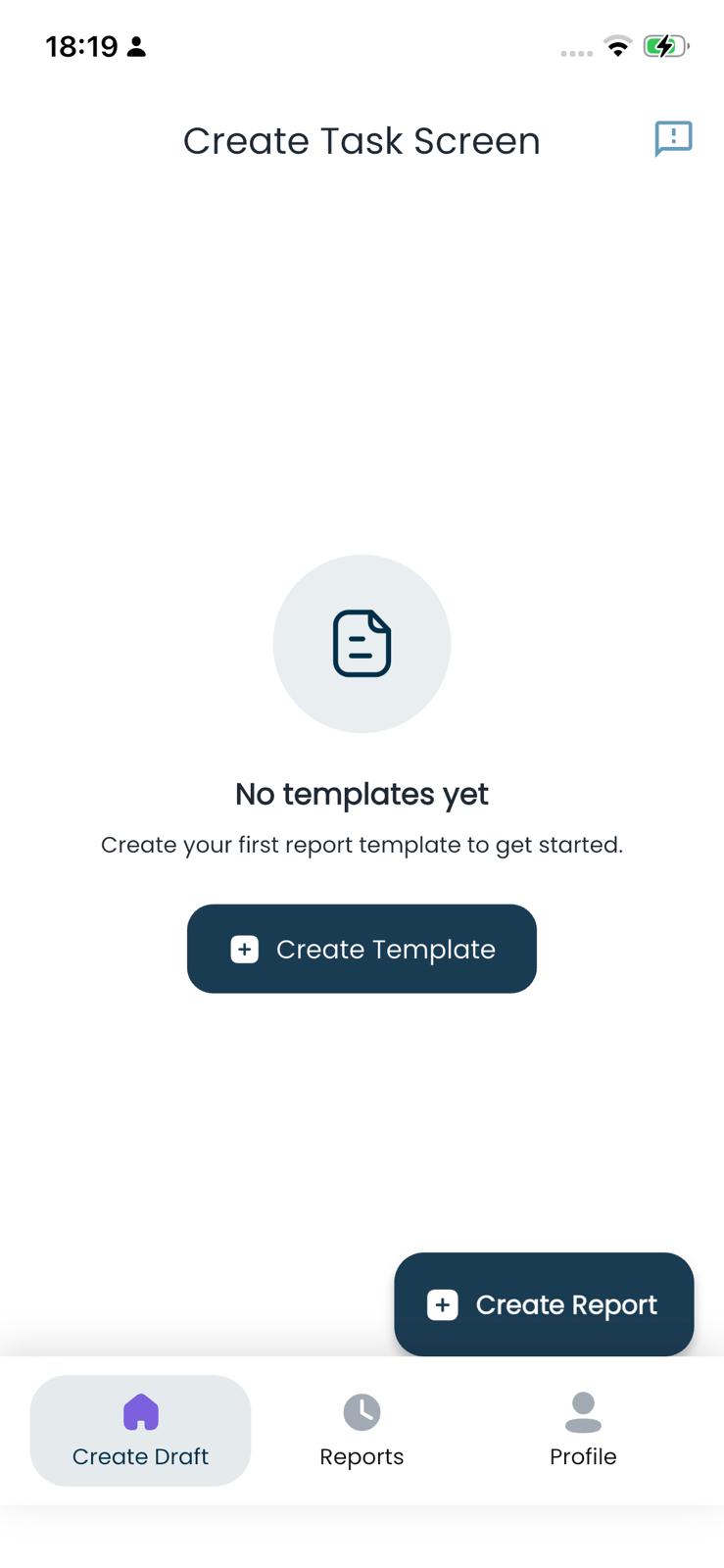Security Report App — Drafts · Templates & reports
